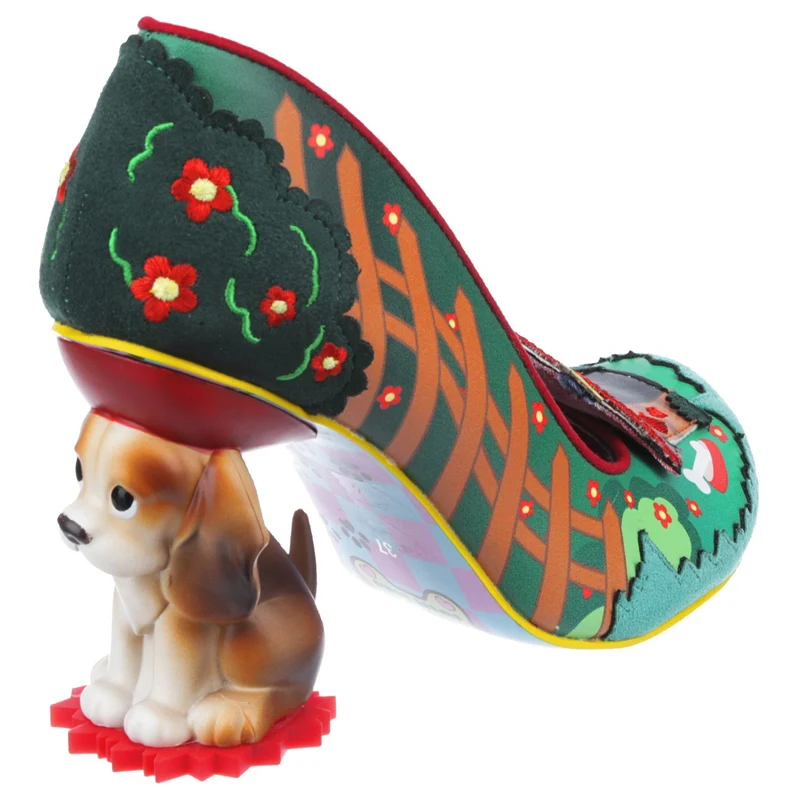 Irregular Choice Damen Top Dog High Heel - Grün Multi