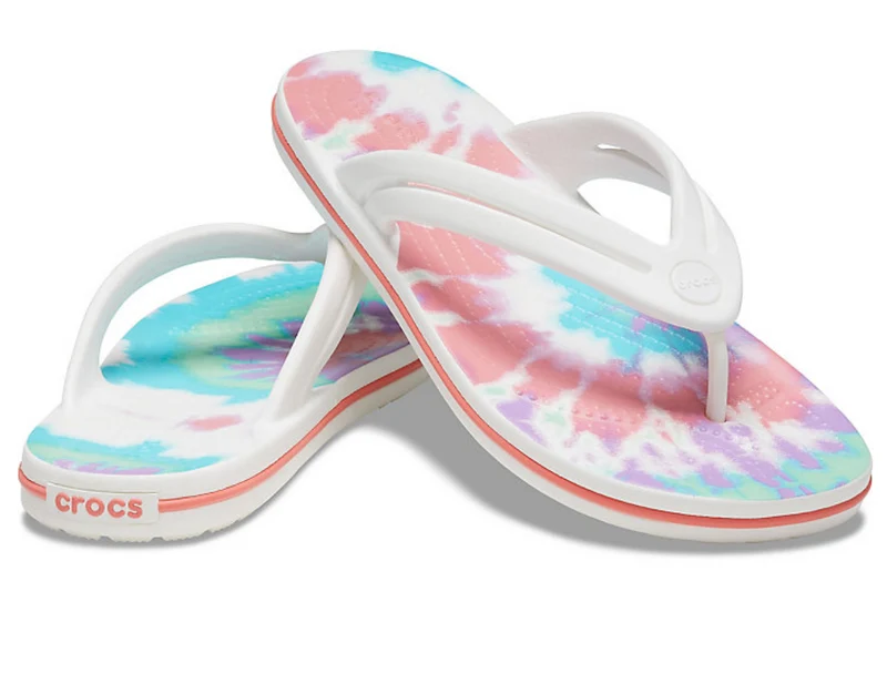 Crocs Damen Crocband Tie-Dye Flip Flop – Fresco / Multi