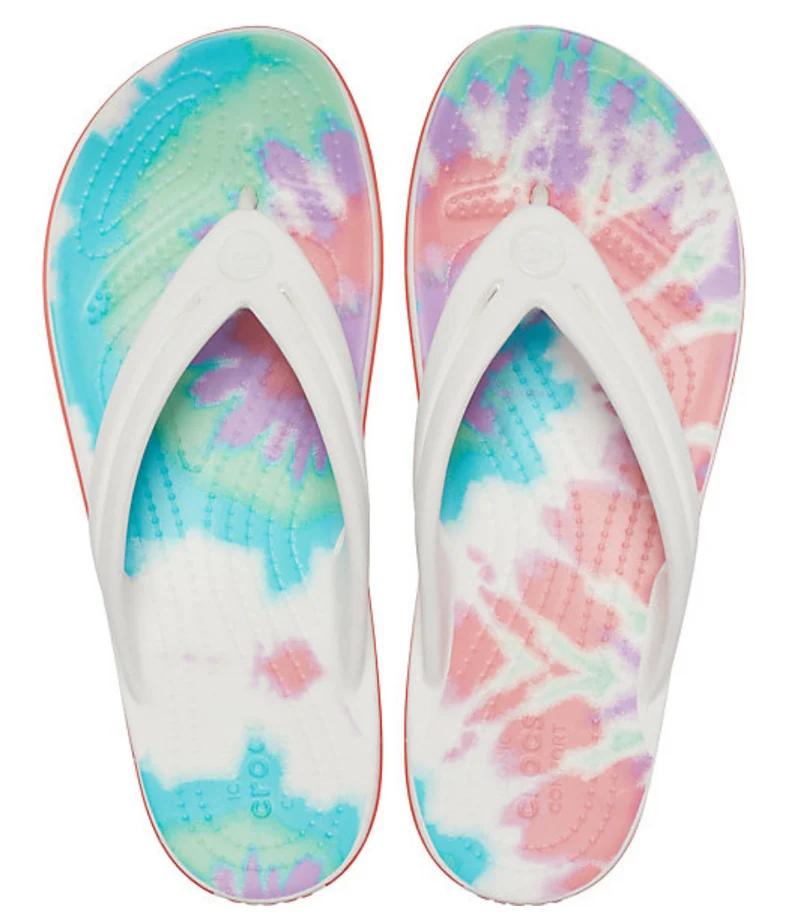 Crocs Damen Crocband Tie-Dye Flip Flop – Fresco / Multi