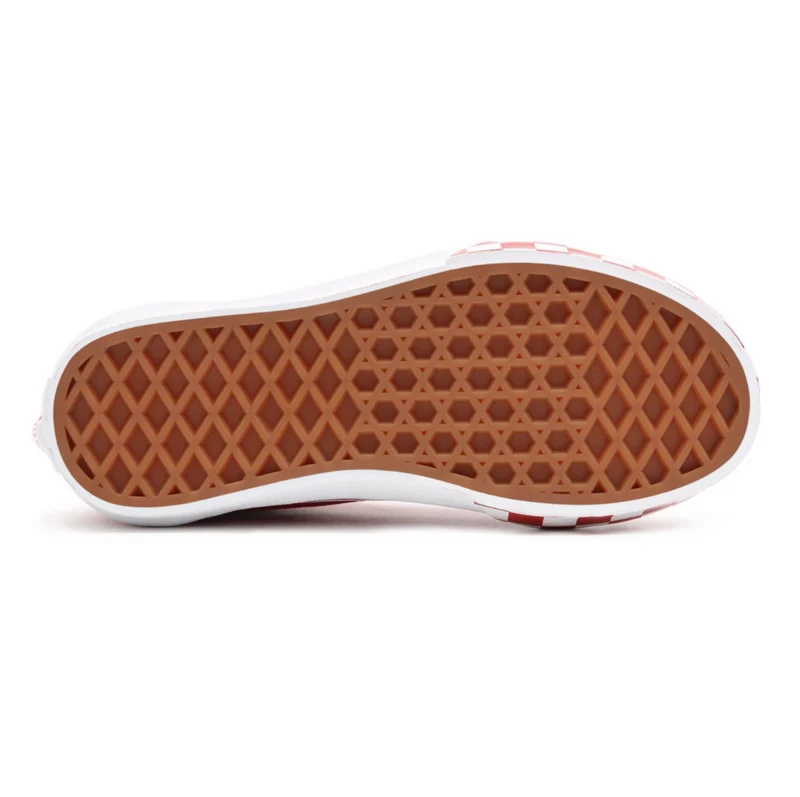 VANS Old Skool Bumper Check-Sneaker für Kinder – Rot