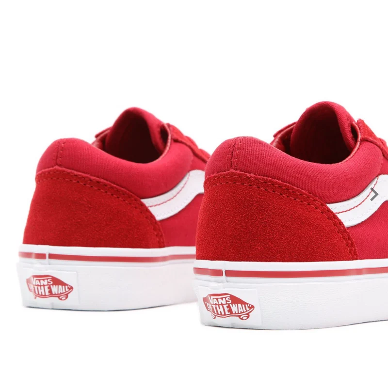 VANS Old Skool Bumper Check-Sneaker für Kinder – Rot