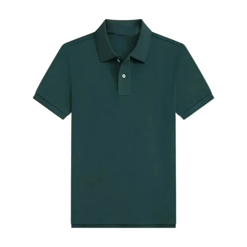 Herren Kurzarm Poloshirt mit Knopfleiste und Kragen