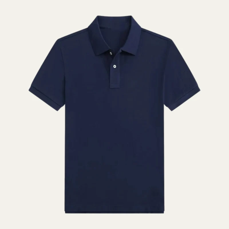 Herren Kurzarm Poloshirt mit Knopfleiste und Kragen