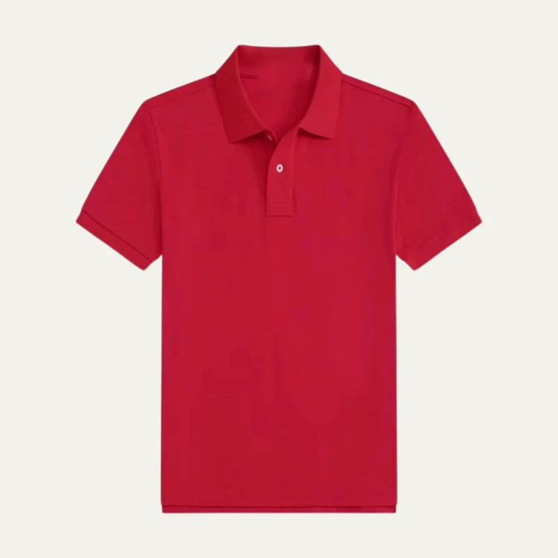 Herren Kurzarm Poloshirt mit Knopfleiste und Kragen