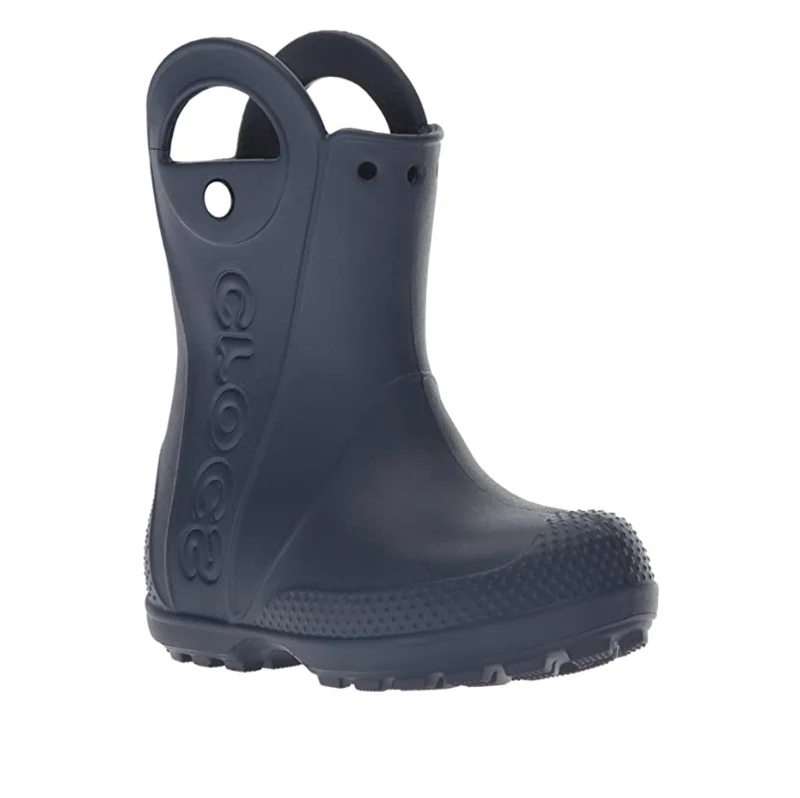 Crocs Klassische Handle It Regenstiefel für Kinder – Marineblau
