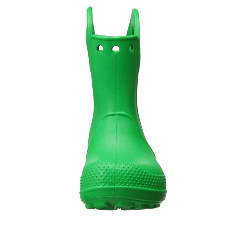 Crocs Klassische Handle It Regenstiefel für Kinder – Grasgrün