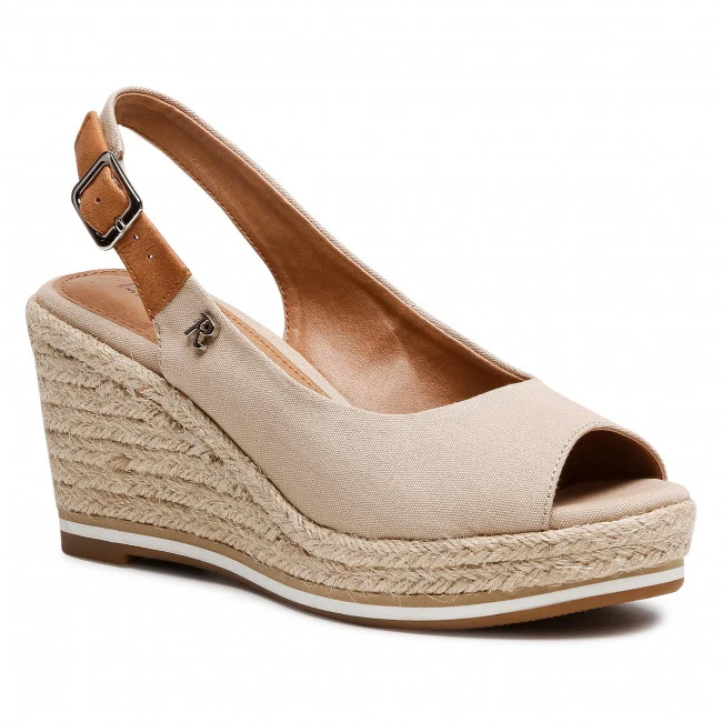 Refresh Sandale mit Keilabsatz für Damen – Beige