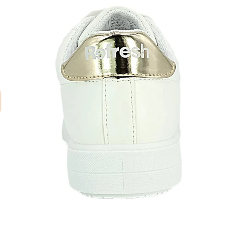 Refresh Modische Damen-Sneaker – Weiß/Platin