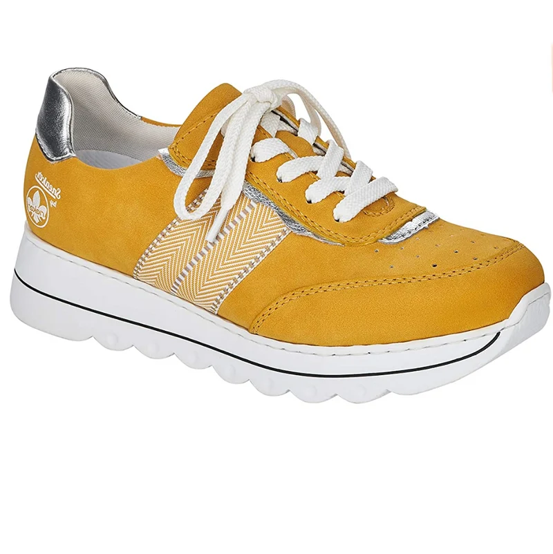 Rieker Mode-Sneaker für Damen – Gelb