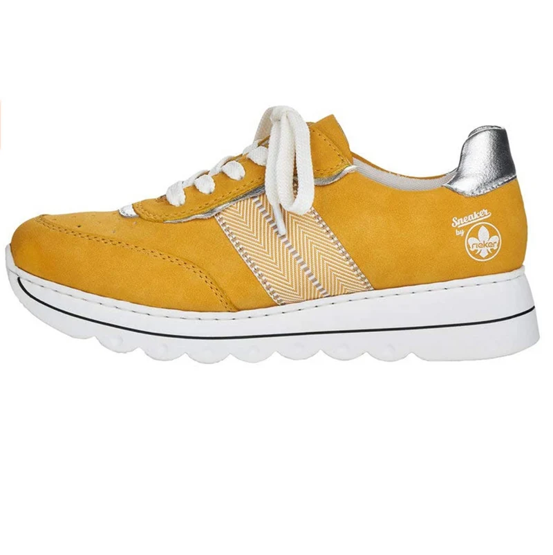 Rieker Mode-Sneaker für Damen – Gelb