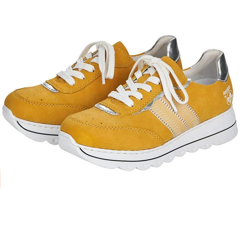 Rieker Mode-Sneaker für Damen – Gelb