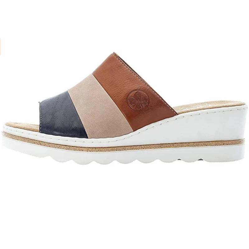 Rieker Damenmode-Sandalen – Blaue Kombination
