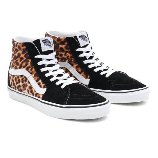 Vans - SK8-Hi – Damen-Hi-Top-Sneaker – Schwarz/Leopard