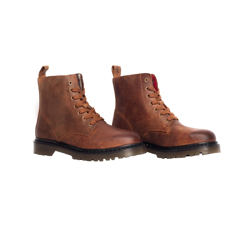 Oak & Hyde Brixton 7 Lederstiefel für Damen – Cognac