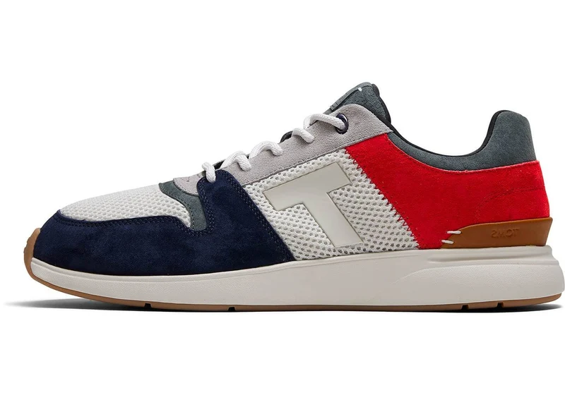TOMS Herren-Sneaker aus Arroyo-Wildleder – Rot/Blau