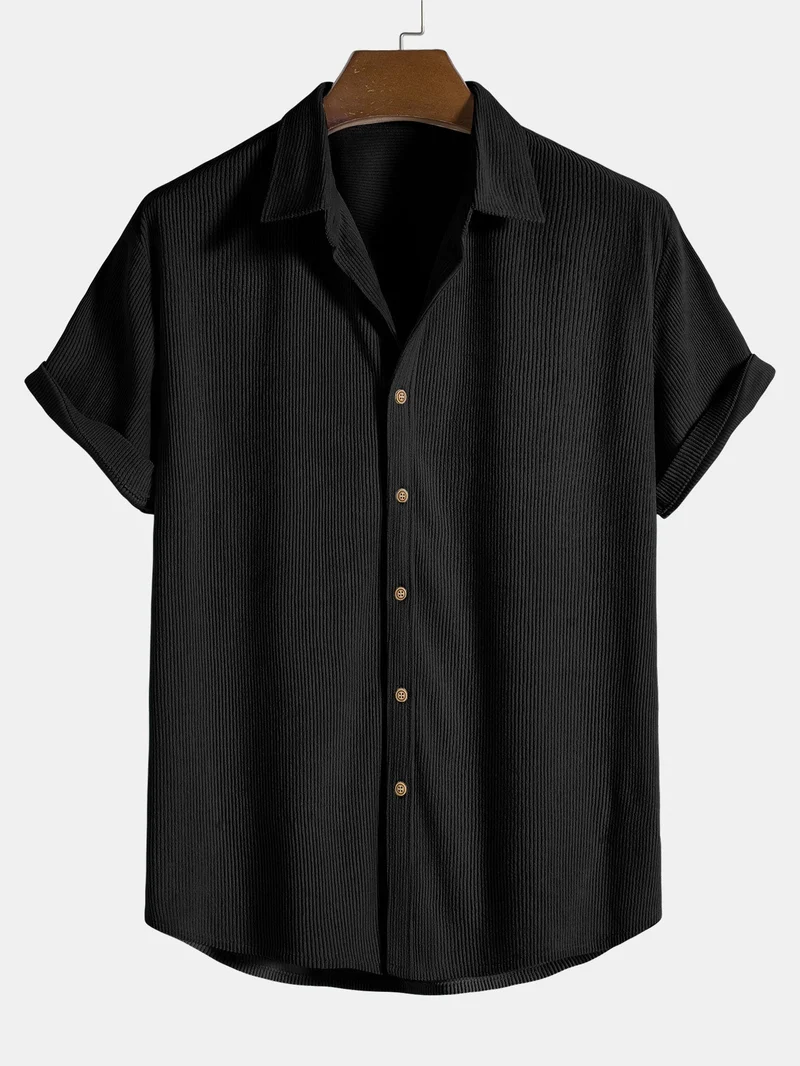 Herren Zweiteiliges Set Kurzarmhemd und kurze Hose