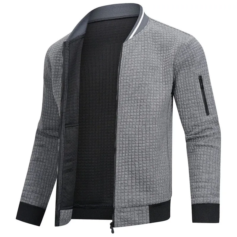 Herren Gesteppte Jacke mit Reißverschluss, Stehkragen und Ärmeltasche