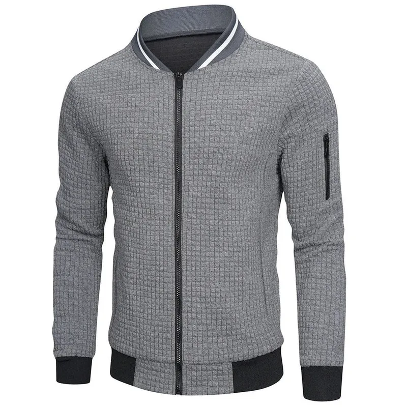 Herren Gesteppte Jacke mit Reißverschluss, Stehkragen und Ärmeltasche