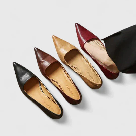 Damen Spitze Slip-On Pumps mit Niedrigem Absatz