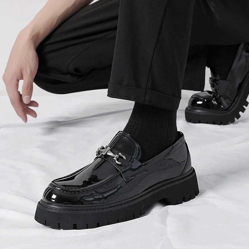 Florian | Herren Leder Loafer Business Schuhe mit Metallschnalle