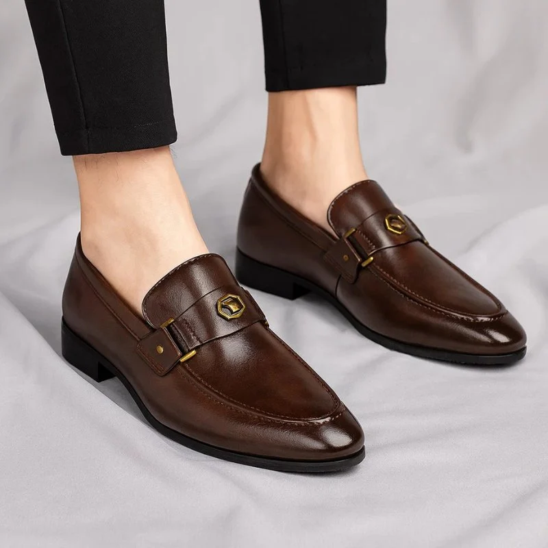 Maximilian | Herren Leder Loafer Business Slipper Italienisches Leder