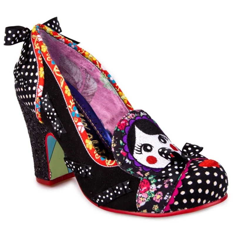 Irregular Choice Damen Matroschka Memories High Heels – Schwarz