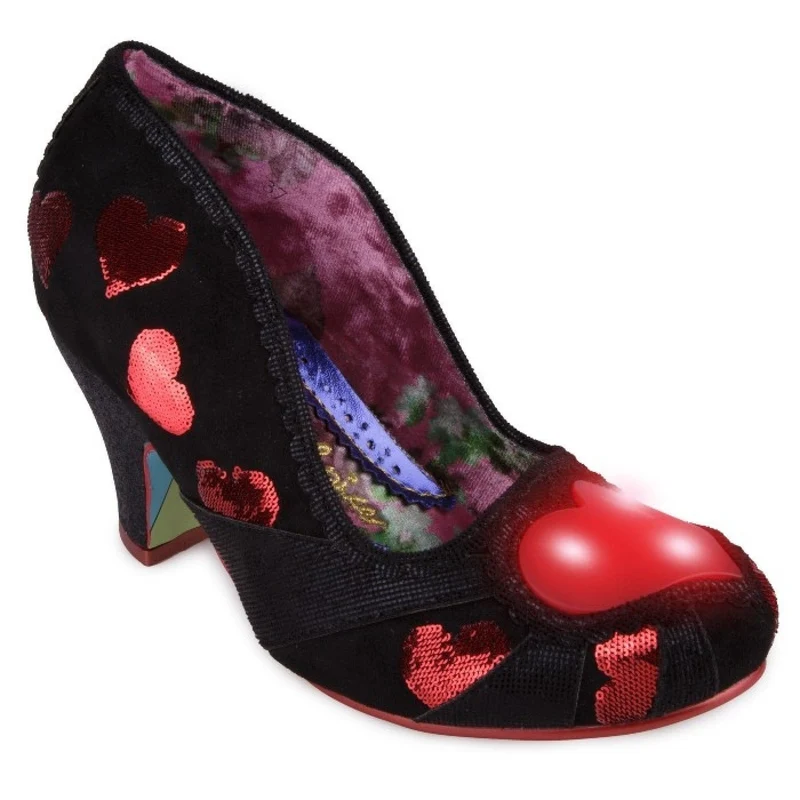 Irregular Choice Womens Heart On Your Sleeve - Schwarz