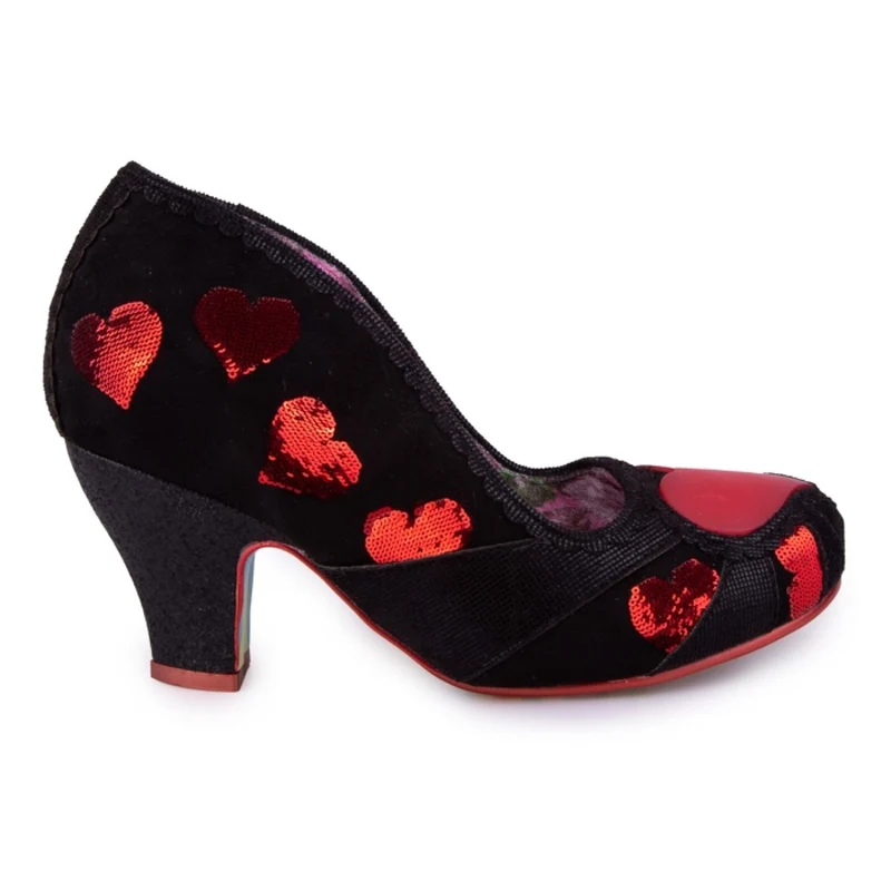 Irregular Choice Womens Heart On Your Sleeve - Schwarz