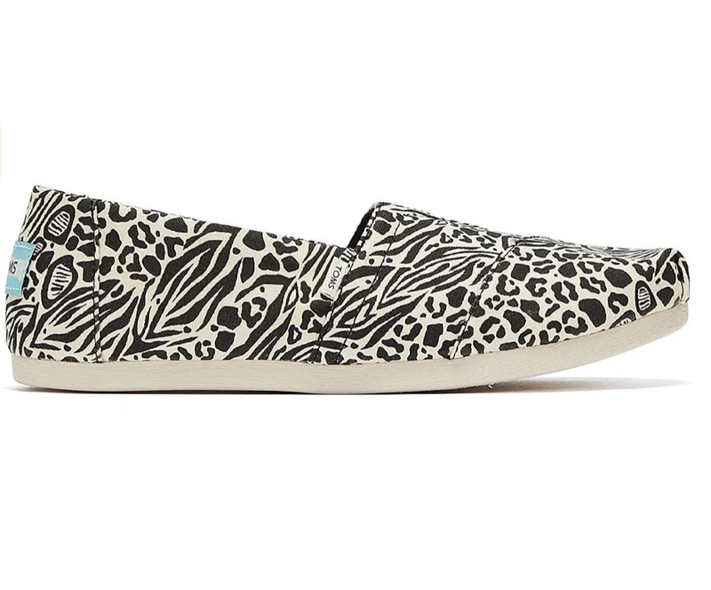 TOMS - Damen - Alpargata Hybrid Schwarz/Weiß Espadrilles