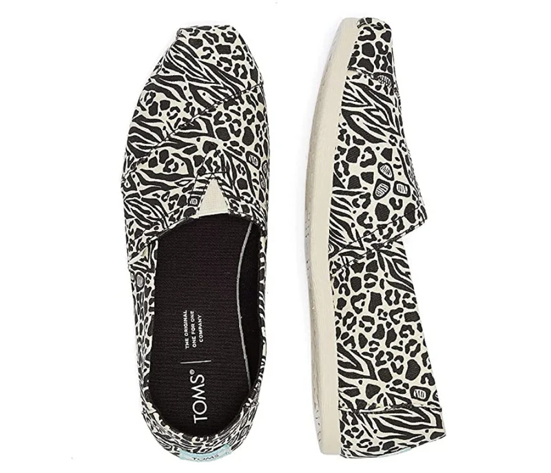 TOMS - Damen - Alpargata Hybrid Schwarz/Weiß Espadrilles