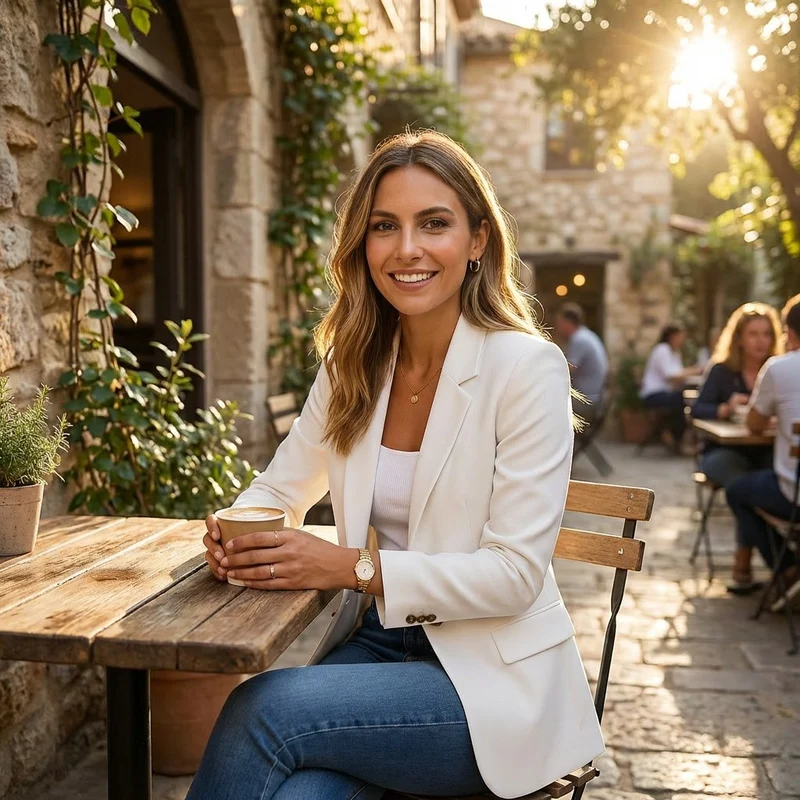 Frieda | Damen Blazer Ein-Knopf Klassische Revers Tailliert