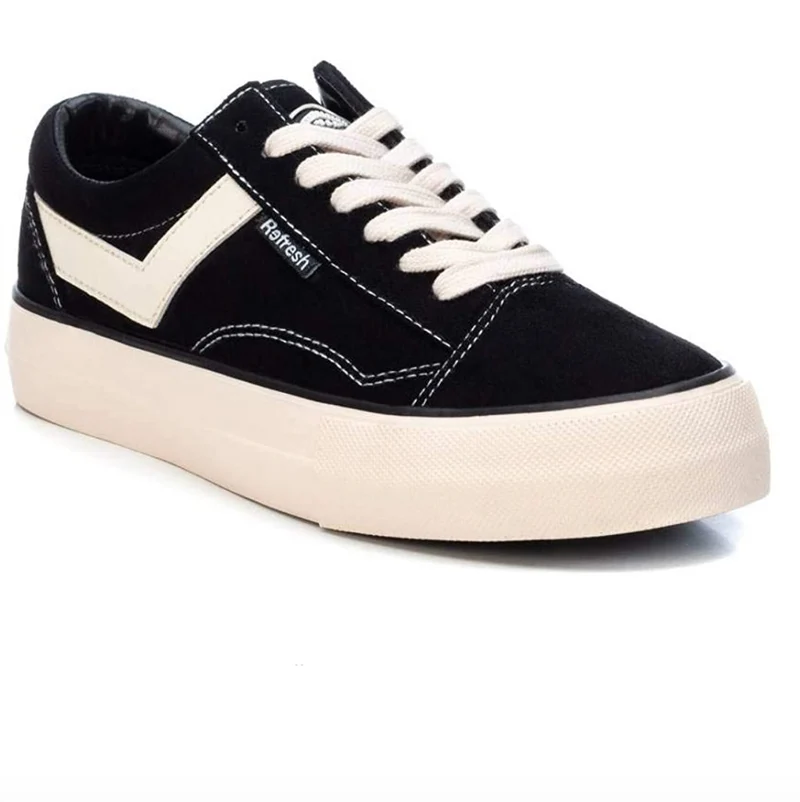 Refresh - 72432 - Damen-Sneaker - Schwarz / Weiß