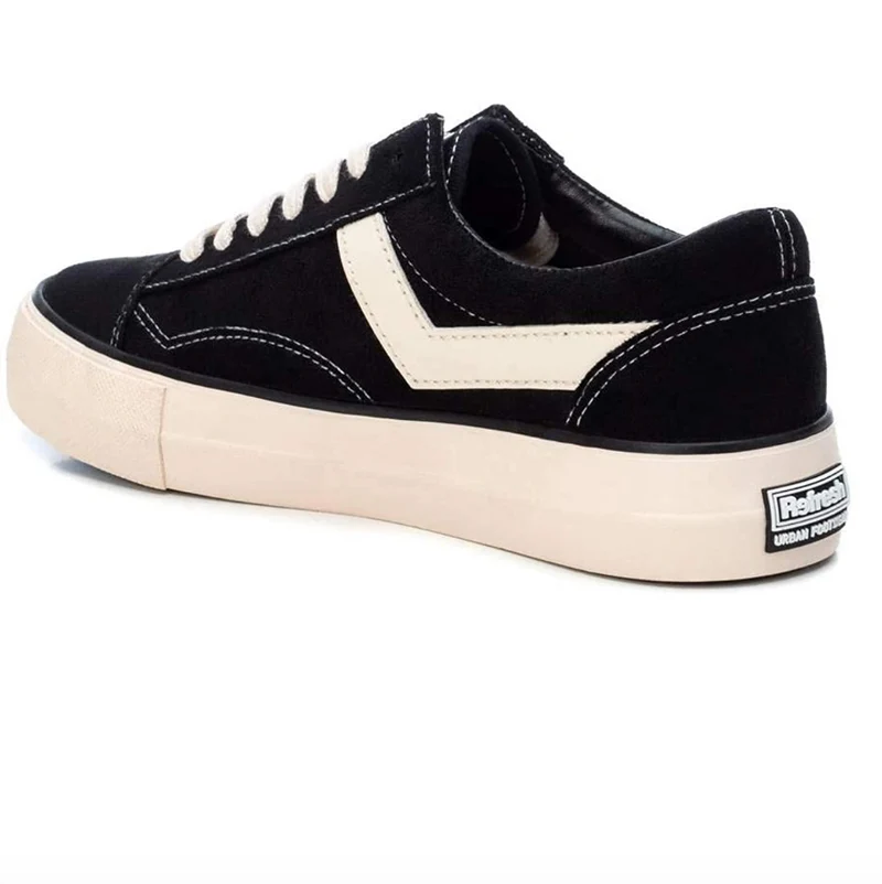 Refresh - 72432 - Damen-Sneaker - Schwarz / Weiß