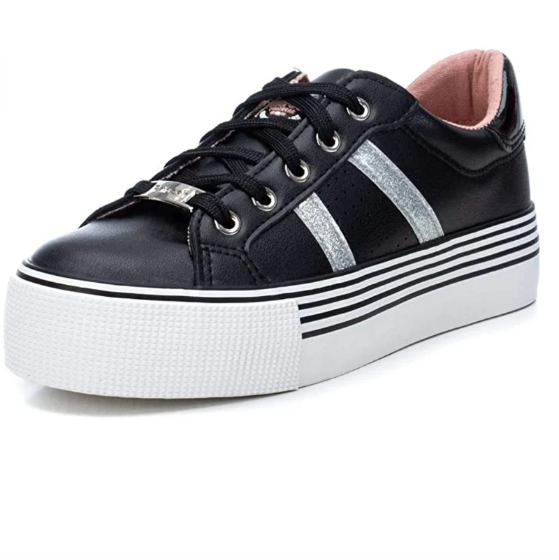 Refresh Modische Damen-Sneaker – Schwarz/Grau