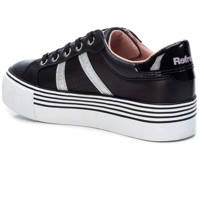 Refresh Modische Damen-Sneaker – Schwarz/Grau