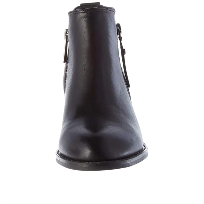 XTI - 44471 – Modische Damenstiefel – Schwarz / Leopard