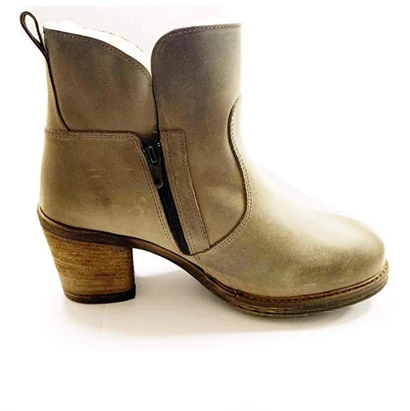 Oak & Hyde Damen East Side gefütterte Lederstiefelette - Taupe