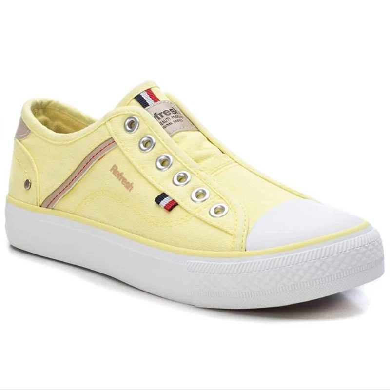 Refresh Damen-Sneaker ohne Schnürsenkel – Gelb