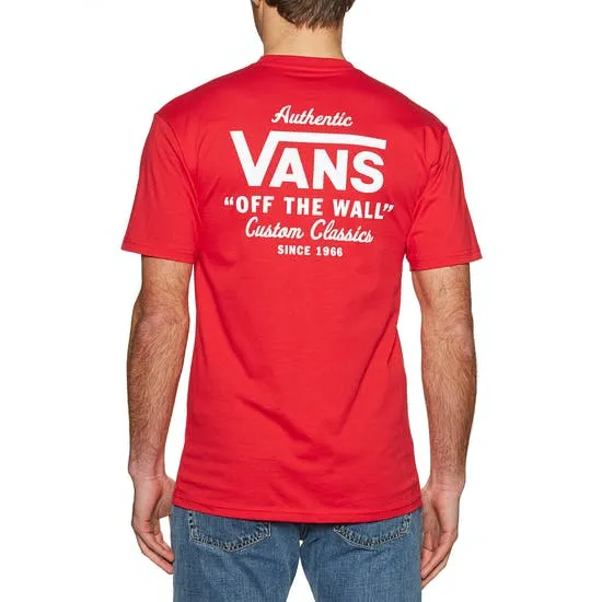 VANS Herren Holden Klassisches T-Shirt – Rot
