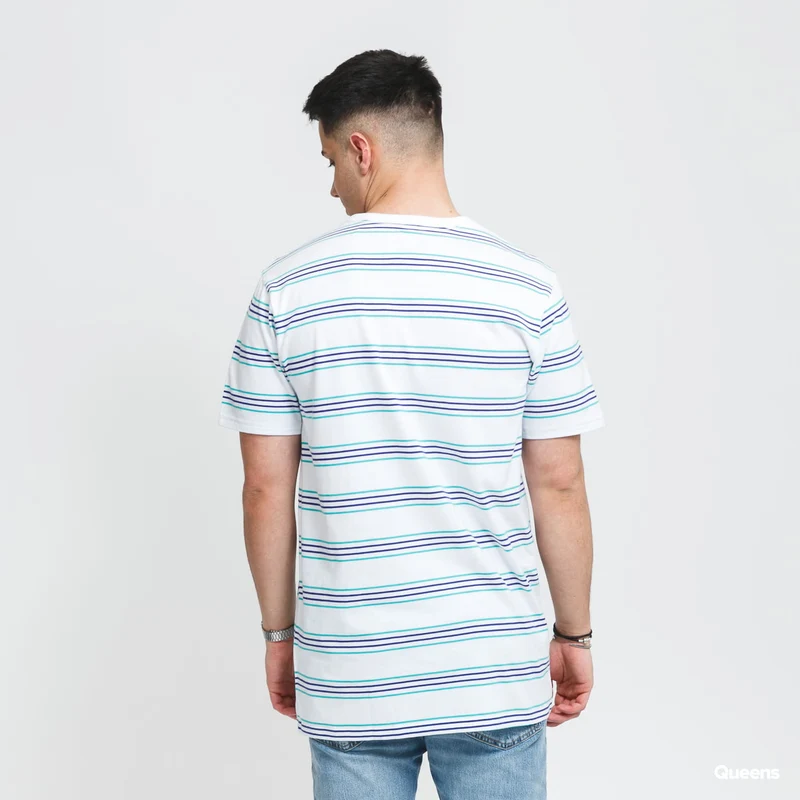 VANS Gestreiftes Herren-T-Shirt – Weiß