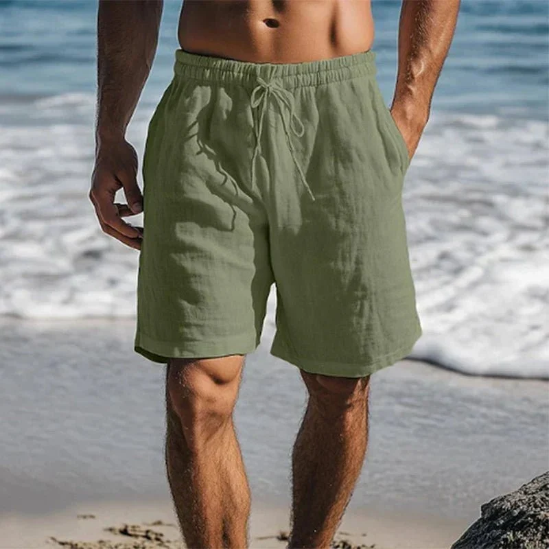 Sebastian | Herren Leinen Quick-Dry Sommer Badeshorts