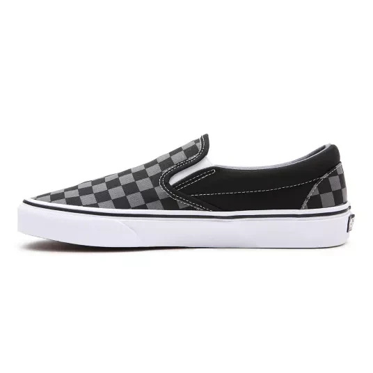 VANS Unisex Checkerboard Classic Slip-On-Sneaker – Schwarz/Zinn