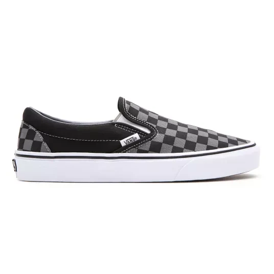 VANS Unisex Checkerboard Classic Slip-On-Sneaker – Schwarz/Zinn