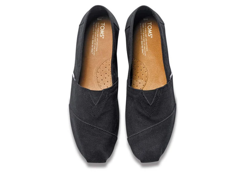 TOMS Klassische Canvas-Espadrilles für Herren – Schwarz