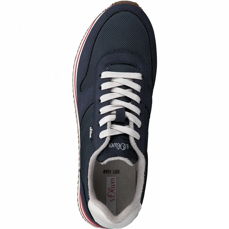 S.Oliver Womens Casual Canvas Trainer - Marineblau