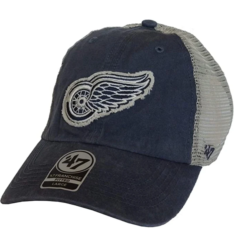 '47 Brand – Retro Detroit Redwings Trucker-Mütze – Marineblau
