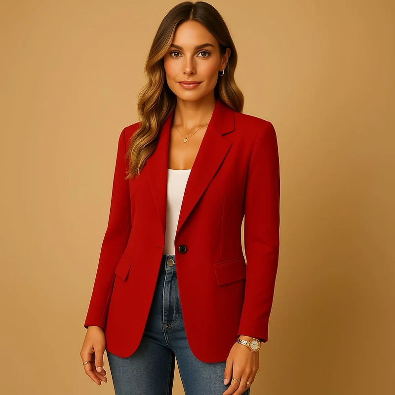 Katharina | Damen Stretch-Blazer Einreihig Tailliert