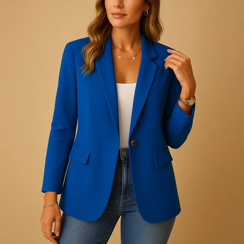 Katharina | Damen Stretch-Blazer Einreihig Tailliert