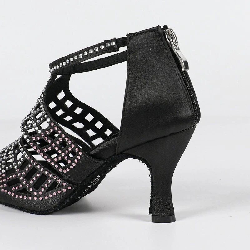 Damen Sandalen mit offener Vorderpartie und strukturiertem Riemendesign