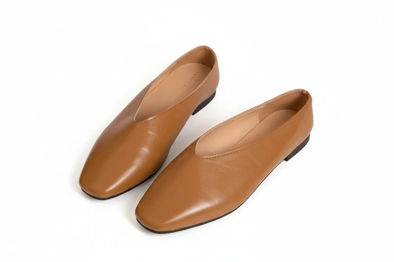 Damen Slipper mit Geschlossener Spitze und Flacher Sohle